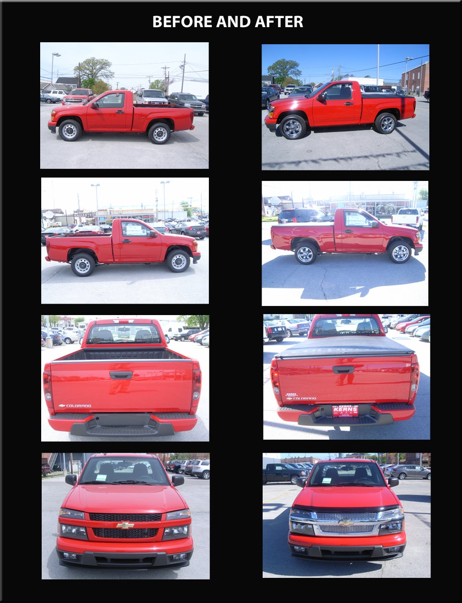 Before and after Images of Kerns Trucks